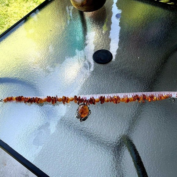 Genuine Baltic Amber necklace with Pendant - Picture 8 of 8